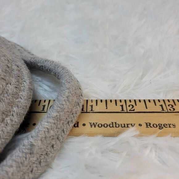 Grey and White Decorative Knit Basket - Picture 7 of 7